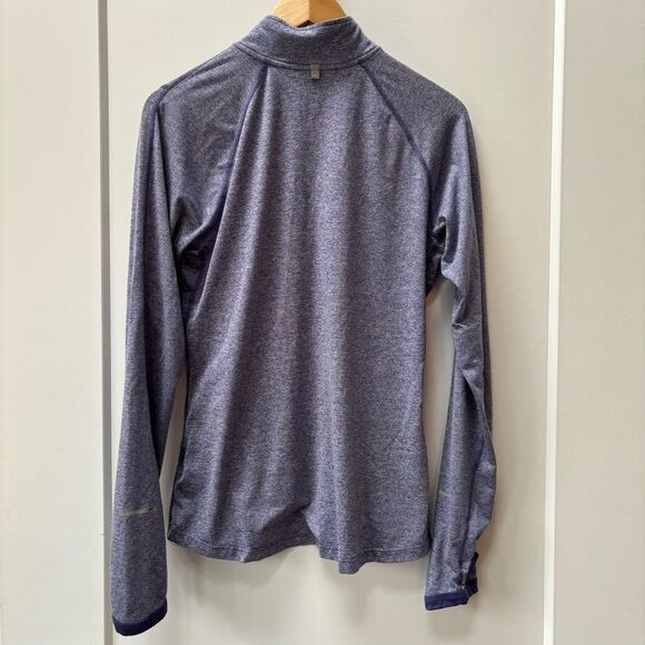 Nike purple Fri-fit‎ half zip running pullover woman’s size M - Picture 3 of 8